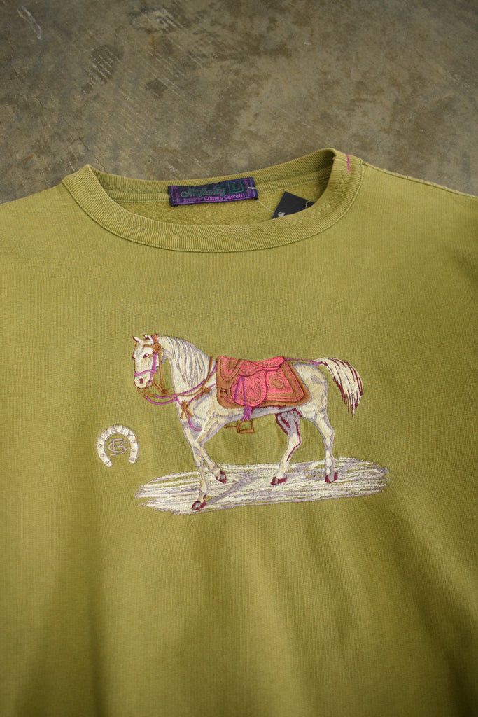 Vintage Best Company Olmes Carretti Horse Sweatshirt