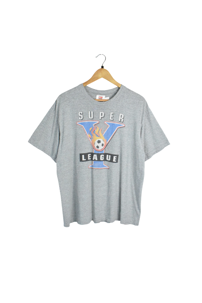 Y2K Grey Nike Soccer T-Shirt
