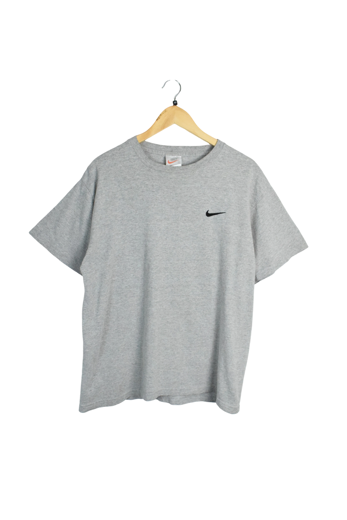 Vintage Nike Grey Embroidered Swoosh T-Shirt 