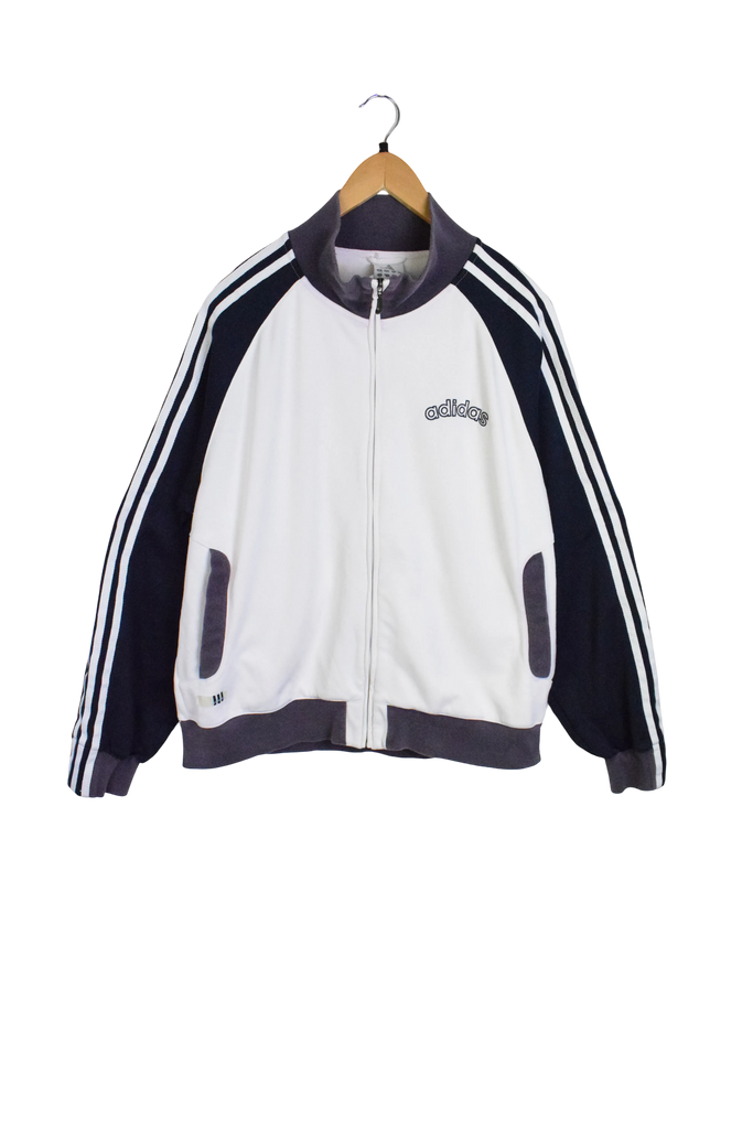 Y2K White Adidas Womens Track Jacket