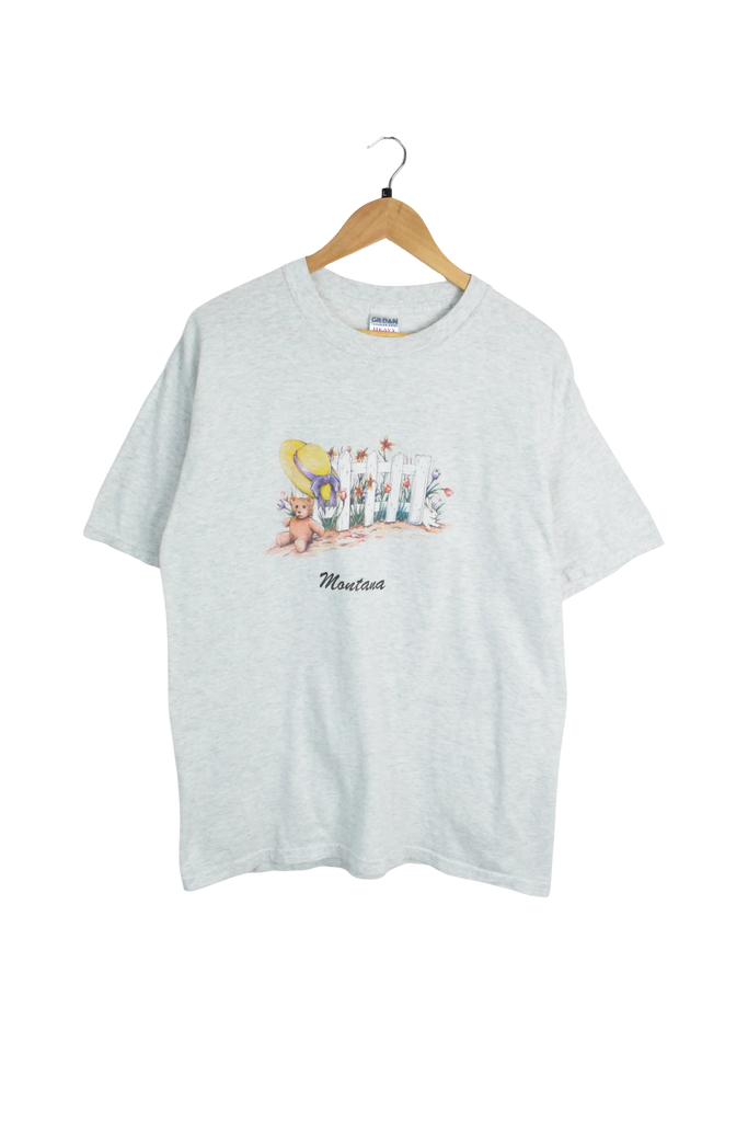 Vintage Grey Montana Graphic T-Shirt 