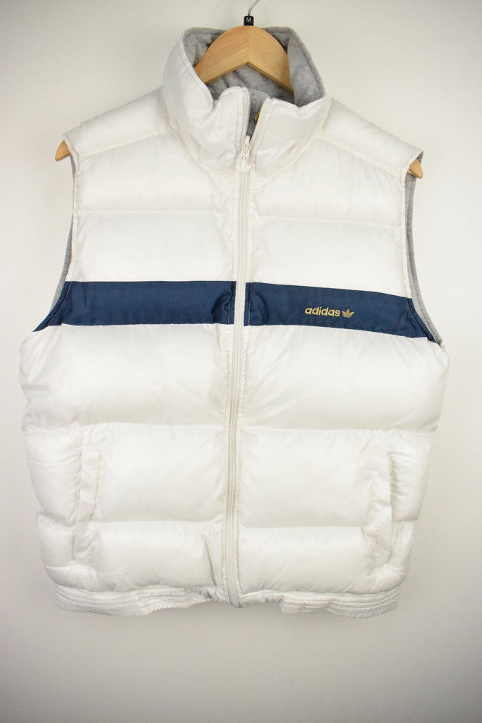 Y2K White Reversible Adidas Vest