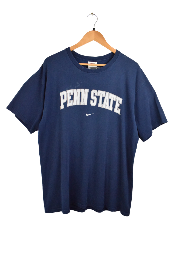 Vintage Nike Navy Penn State Navy Blue T-Shirt (L)