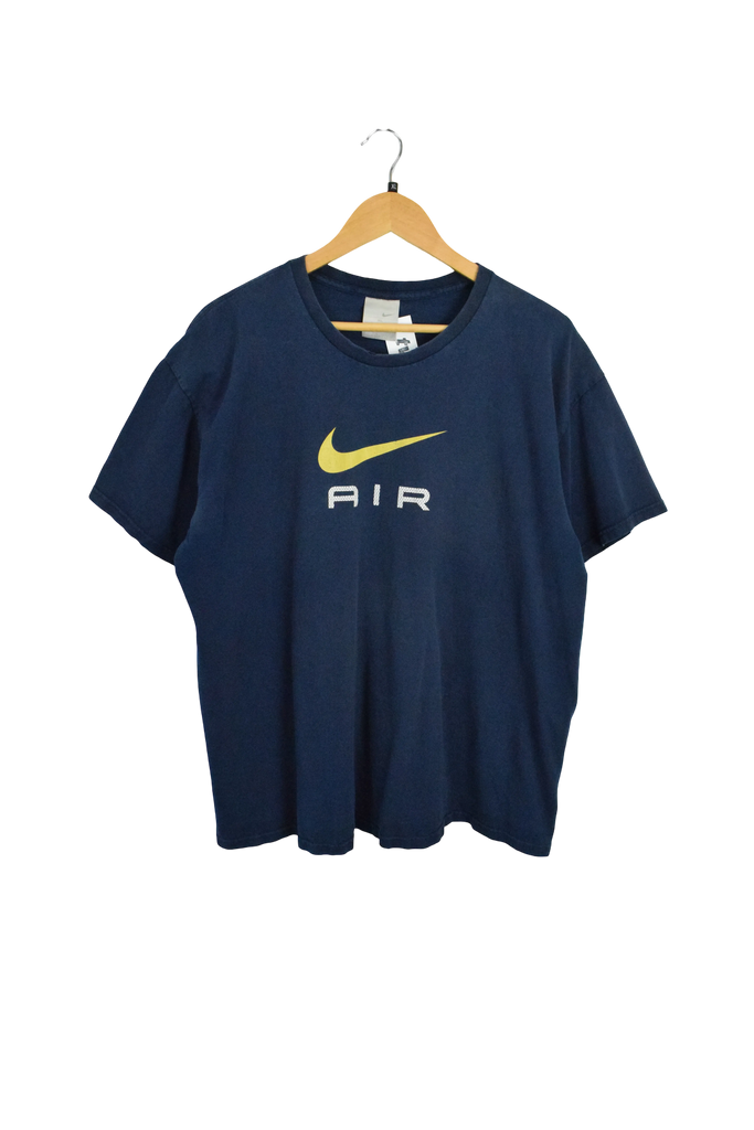 Y2K Nike Air Navy Blue Graphic T-Shirt