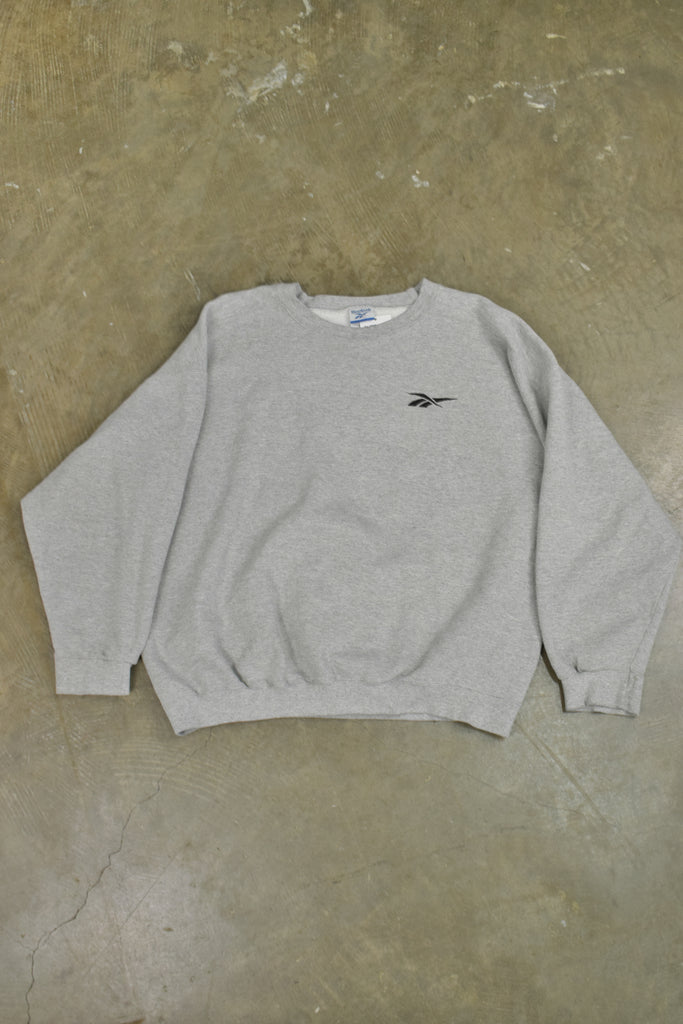 Vintage Reebok Grey Embroidered Sweatshirt