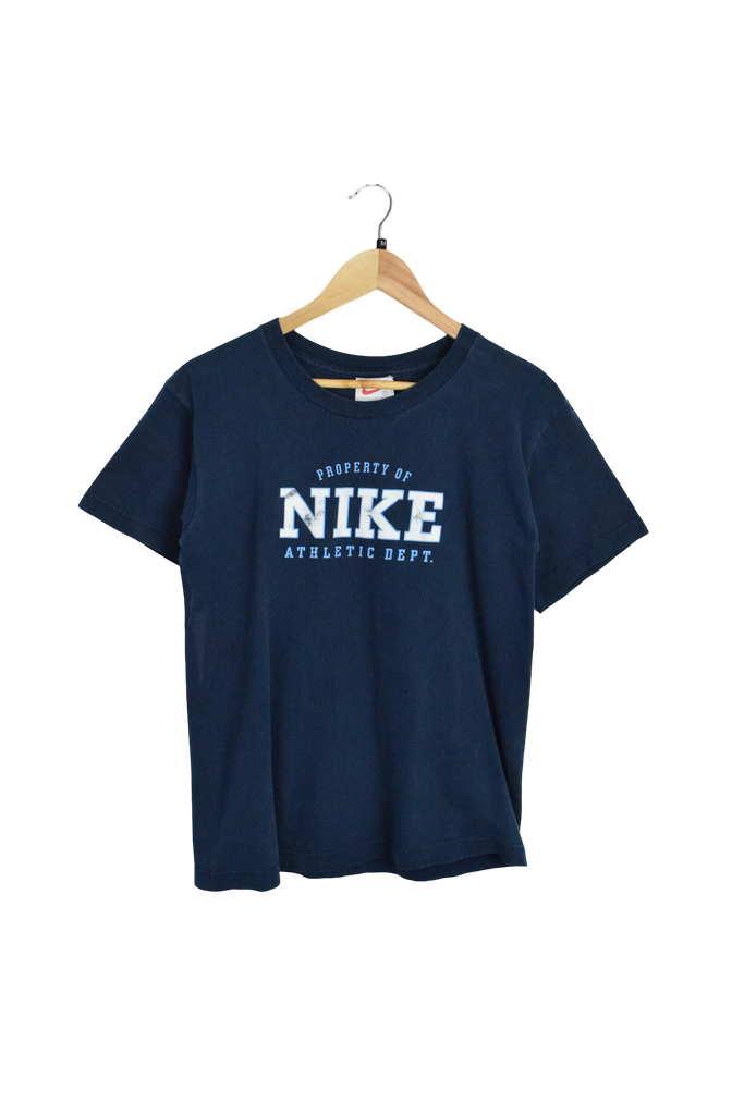 Vintage Nike Spellout Navy Blue T-Shirt