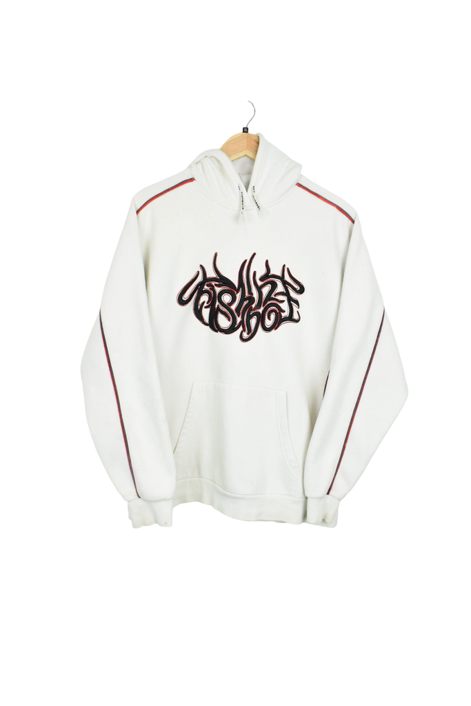 Y2K White Fishbone Hoodie
