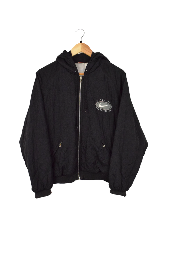 Vintage Black Nike Puffer Jacket