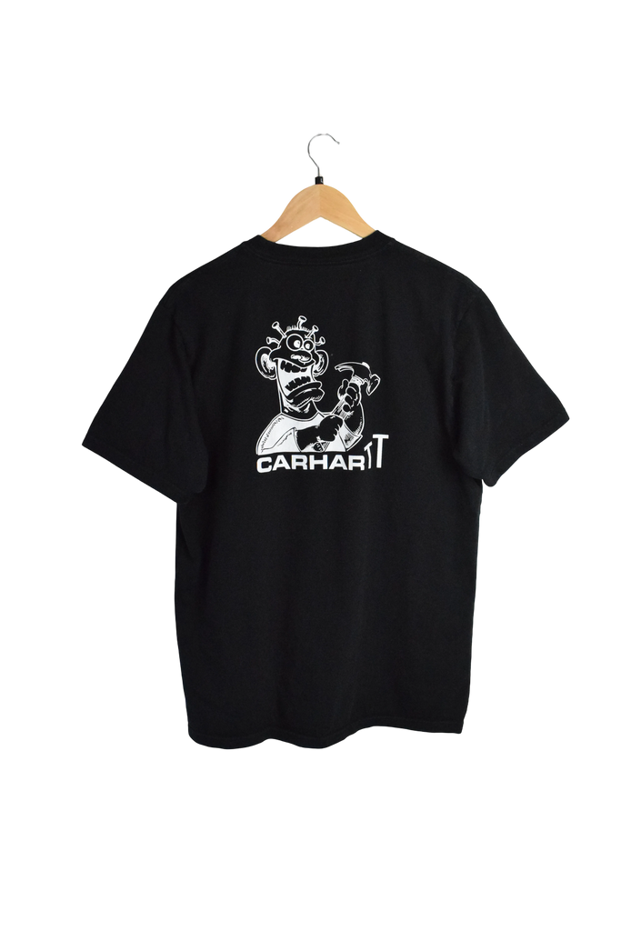 Y2K Black Carhartt WIP Nails T-Shirt 