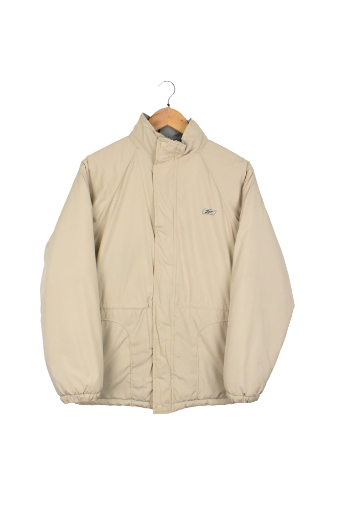 Vintage Beige Reebok Puffer Jacket