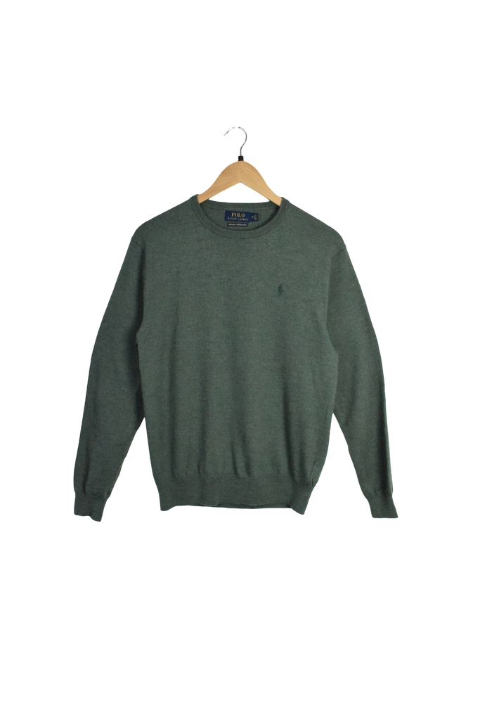 Original Merino Wool Green Polo Sweatshirt 