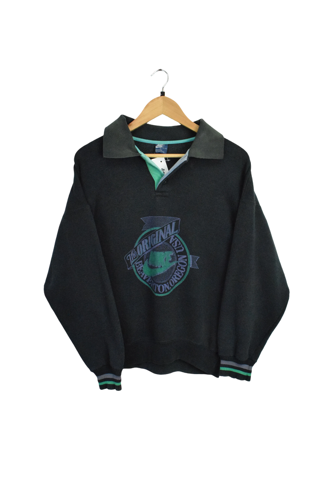 Vintage 1980's Nike Oregon Black Sweatshirt