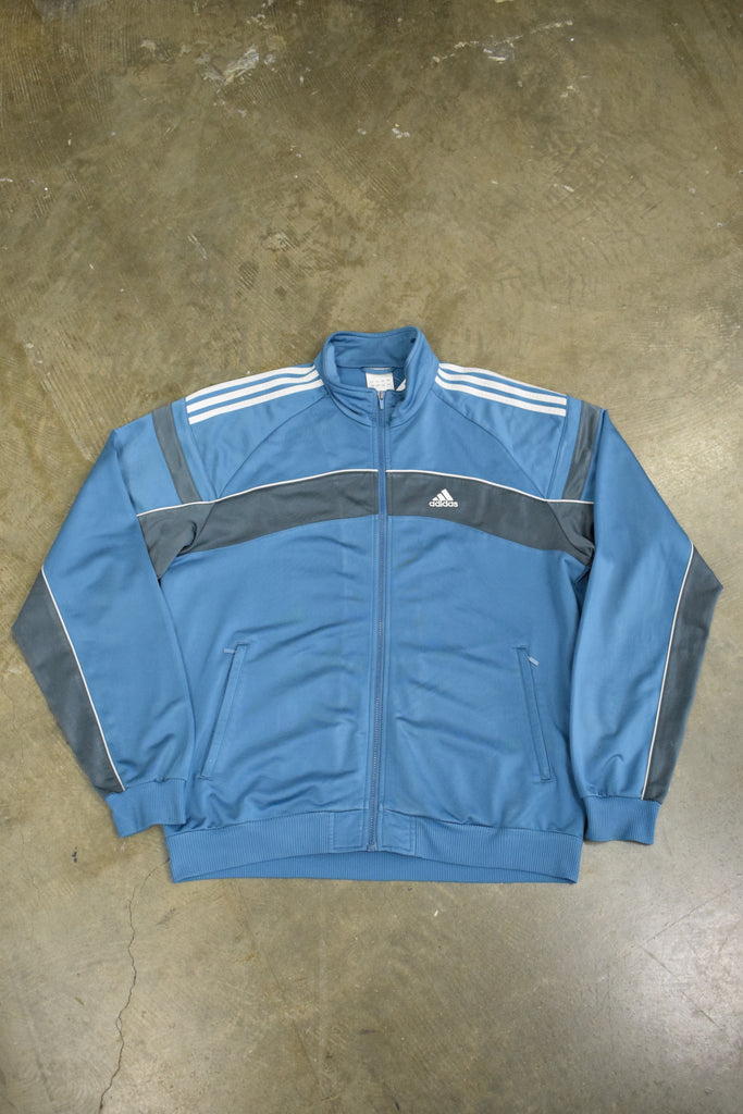 Y2K Blue Adidas Zip-Up Track Jacket