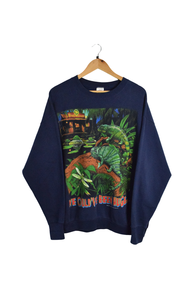 Vintage 1997 Budweiser "We Could've Been Huge" Sweatshirt