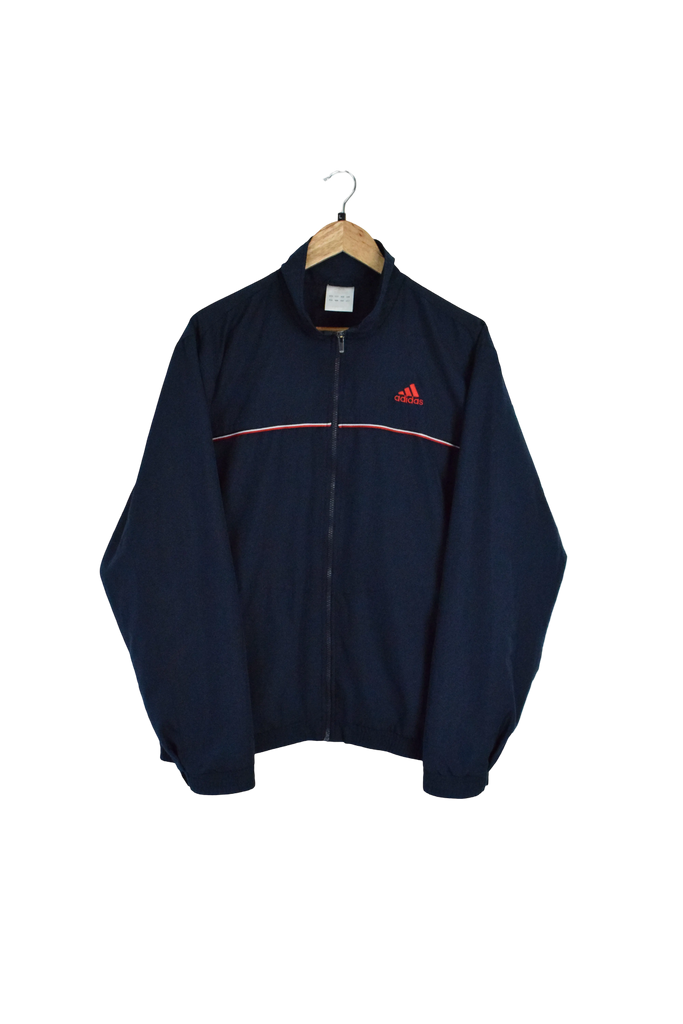 Vintage Navy Blue Adidas Spray Jacket 
