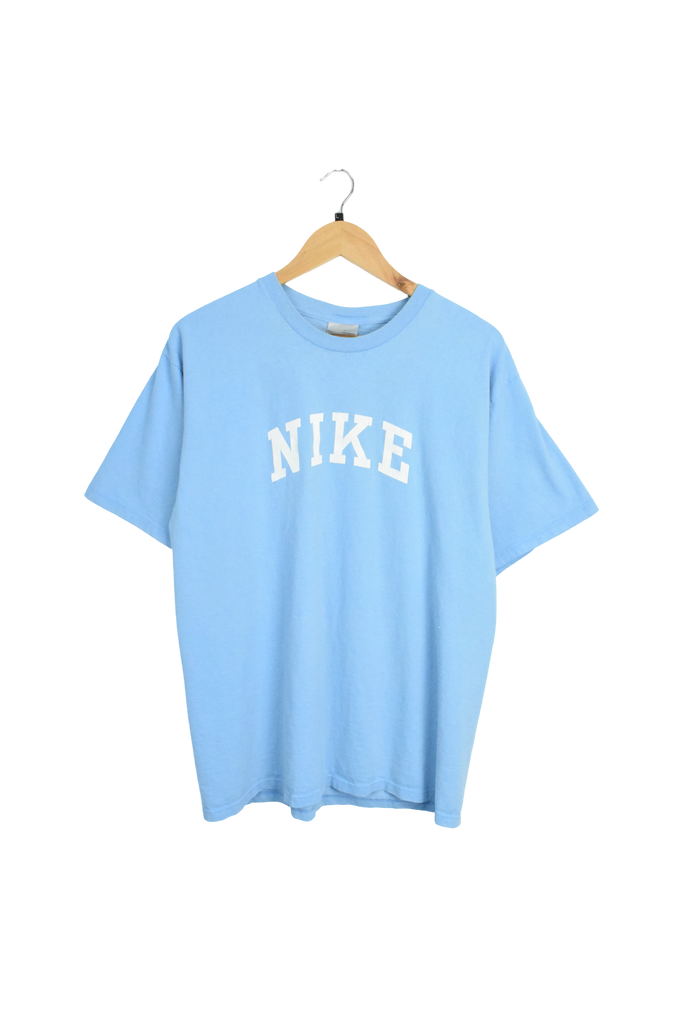 Y2K Baby Blue Nike Spellout T-Shirt