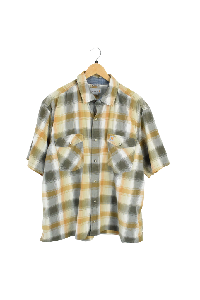 Vintage Cropped Carhartt Button Up Shirt