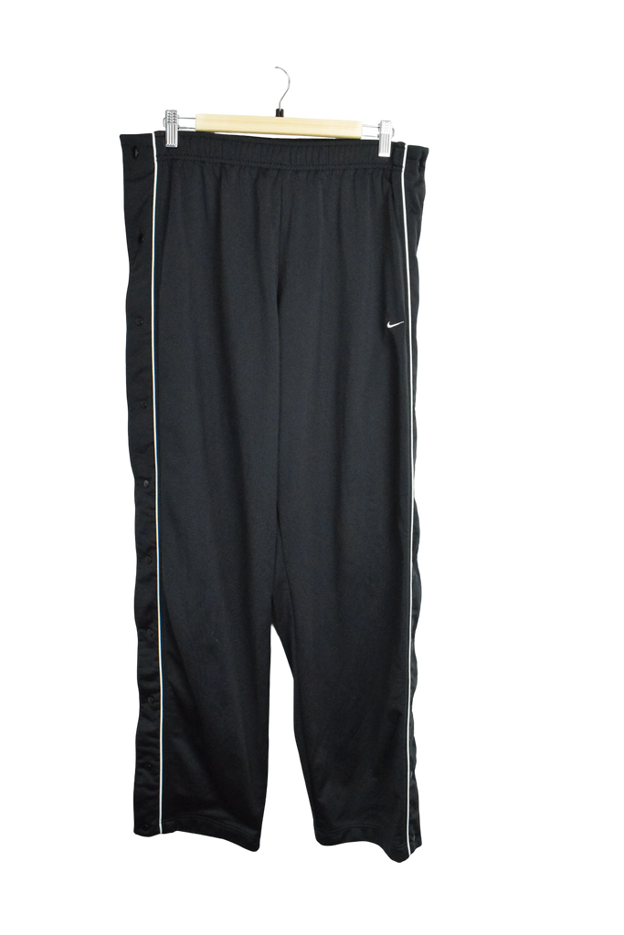 Vintage Black Nike Popper Track Pants