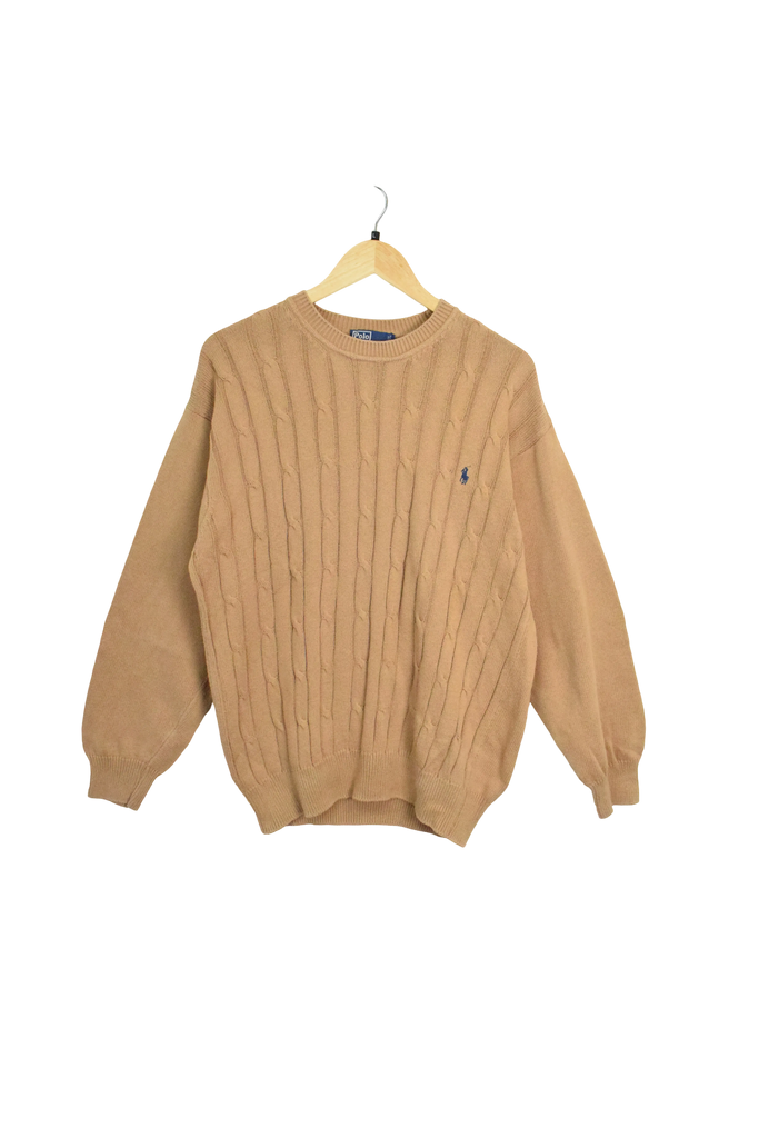Vintage Polo Ralph Lauren Brown Knitted Sweatshirt