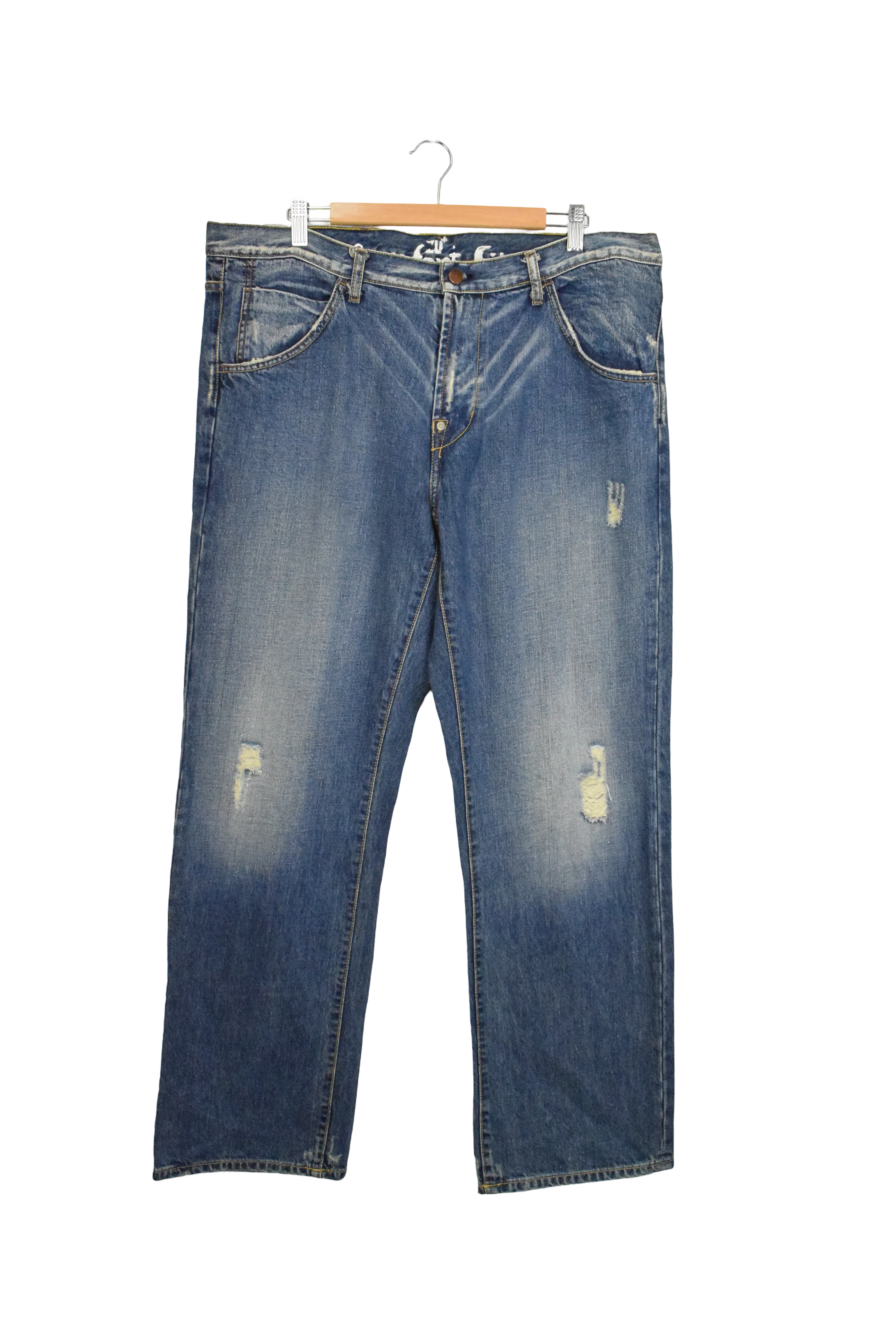 Y2K Zu Elements Blue Baggy Denim Jeans (36) – The Vintage