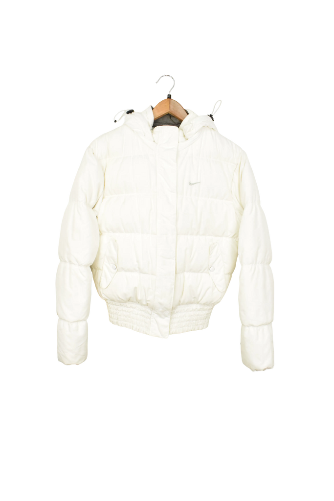 Y2K White Nike Puffer Jacket