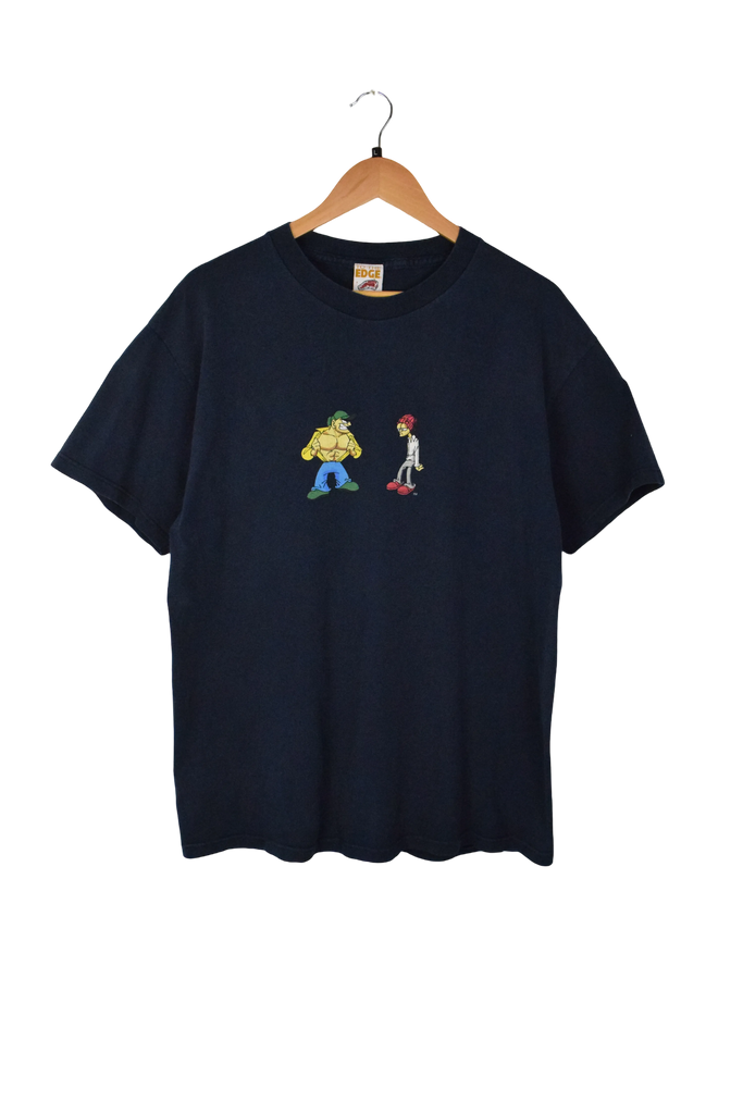 Y2K To The Edge Navy Blue Graphic T-Shirt 