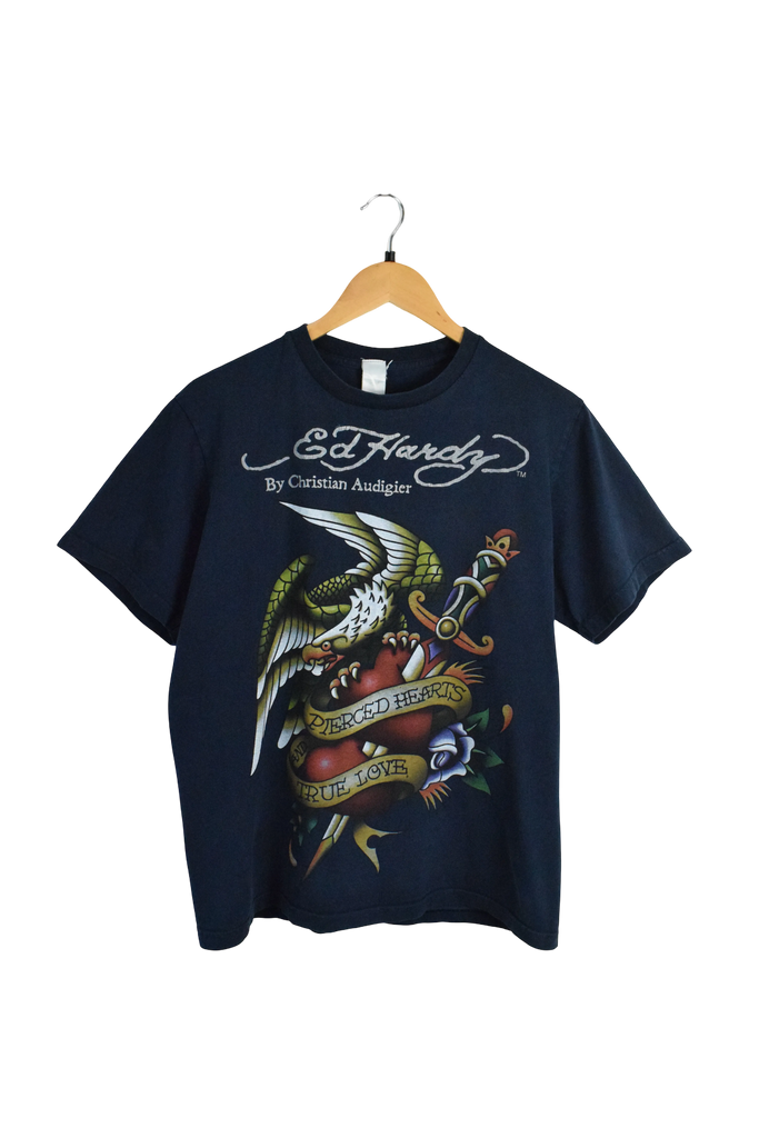 Y2K Ed Hardy Graphic T-Shirt
