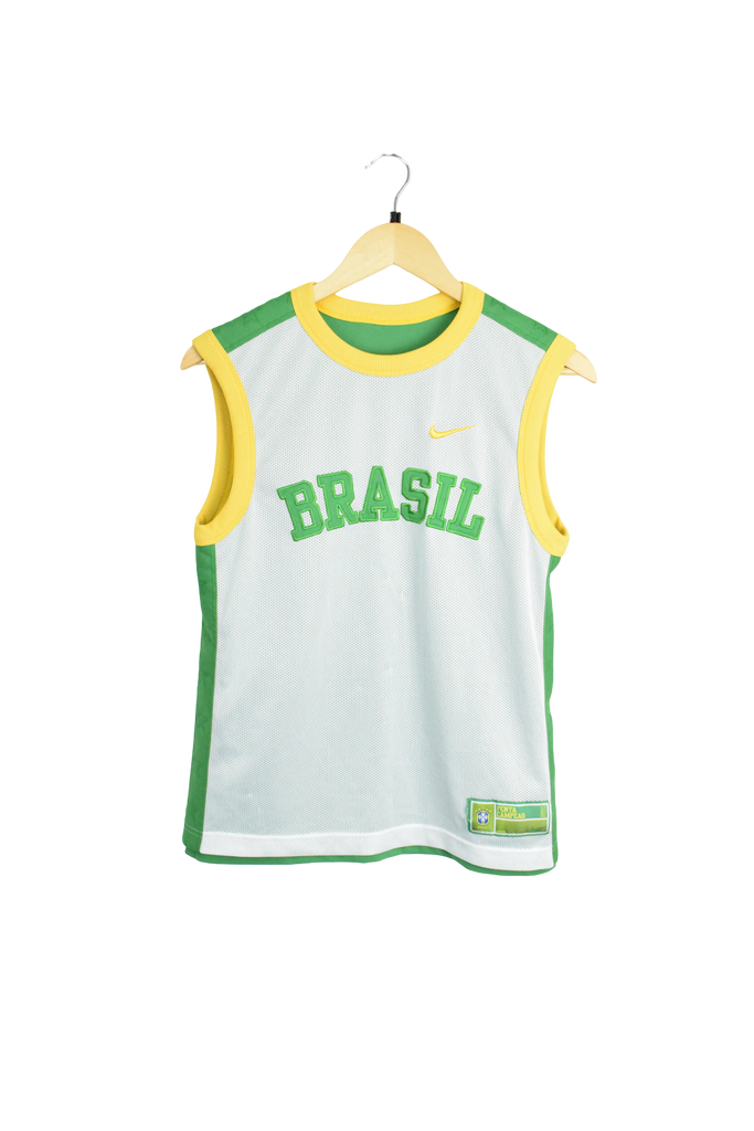 Vintage 2002 Nike Brazil Warm Up Jersey Reversible