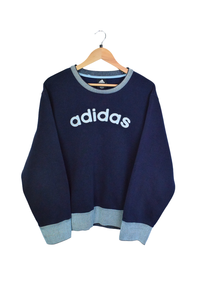 Vintage Navy Blue Adidas Sweatshirt