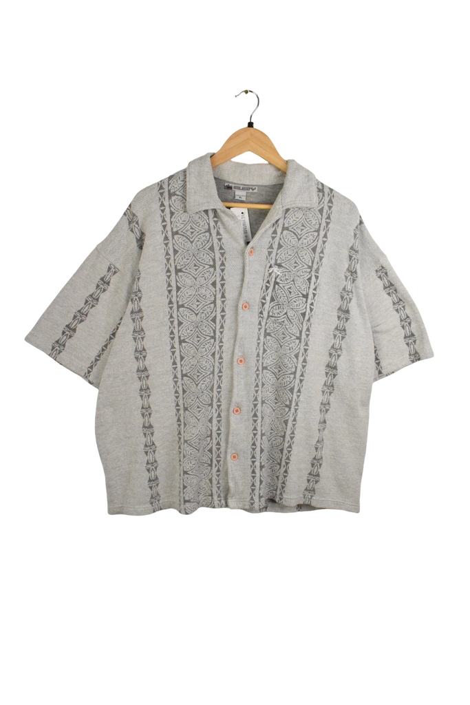 Y2K Rusty Heavy Weight Grey Button Up