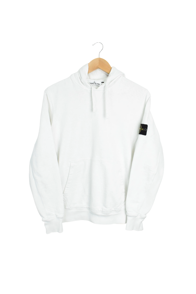 Original Stone Island White Hoodie