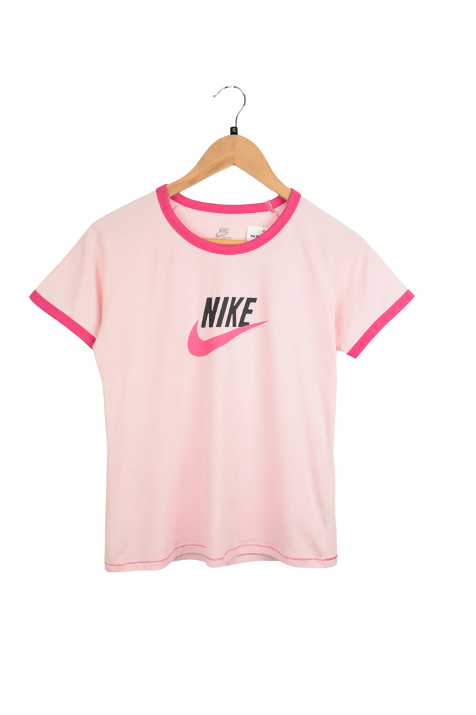 Y2K Pink Nike Spellout T-Shirt (S)