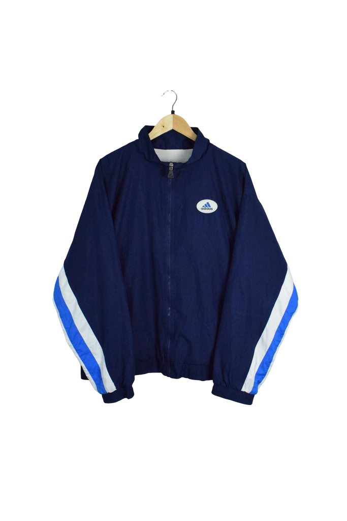 Vintage Navy Blue Adidas Spray Jacket