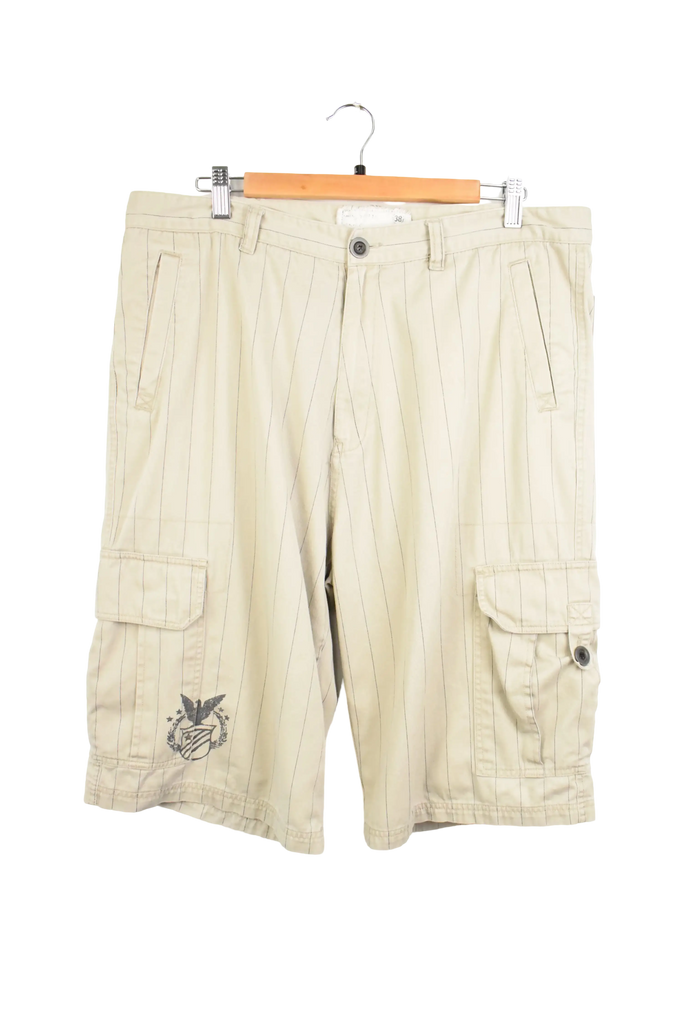 Y2K EastStreet Pinstripe Cargo Shorts