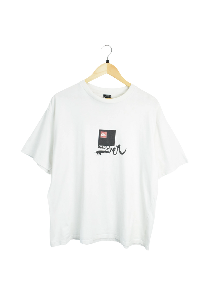 Vintage White Quiksilver Graphic T-Shirt
