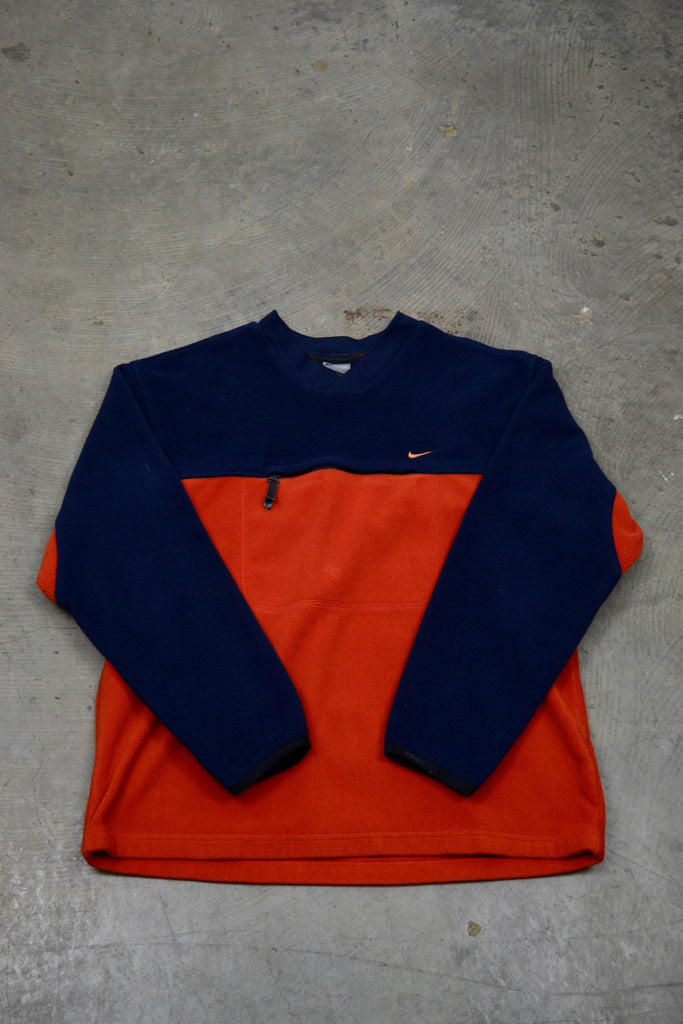 Y2K Nike Two Tone Fleece Jumper