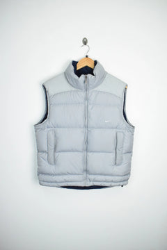 ジャケット・アウター 00s NIKE puffer jacket vest y2k Vintage Nike Down Puffer Jacket, Y2K, Early 00s Grey Tag
