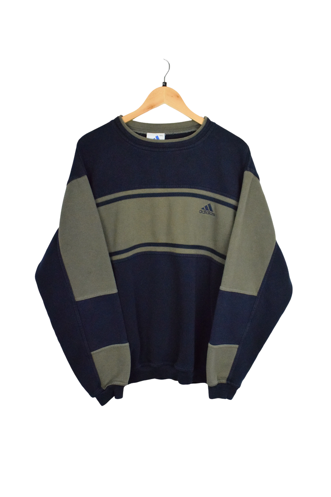 Vintage Brown/Navy Adidas Sweatshirt