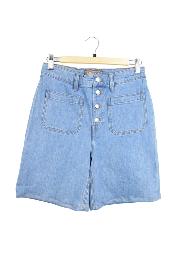 Y2K Point Sur Button Up Womens Jorts