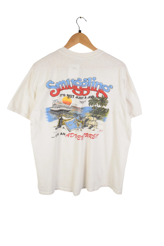 Vintage Single-Stitch Smuggling Graphic T-Shirt