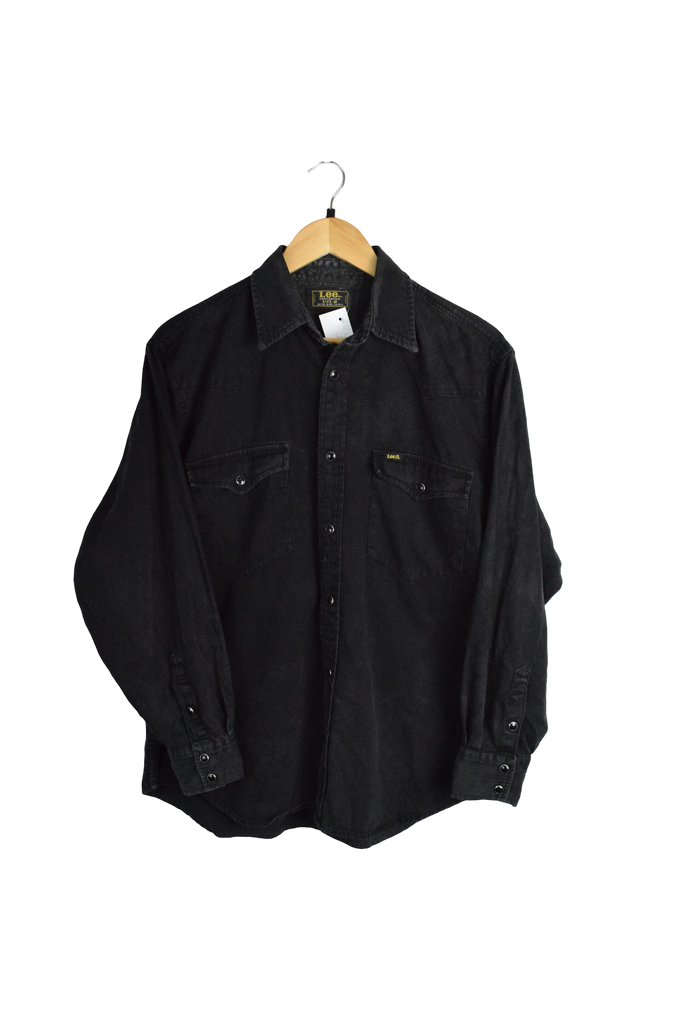Vintage Lee Black Pearl Snap Shirt Longsleeve