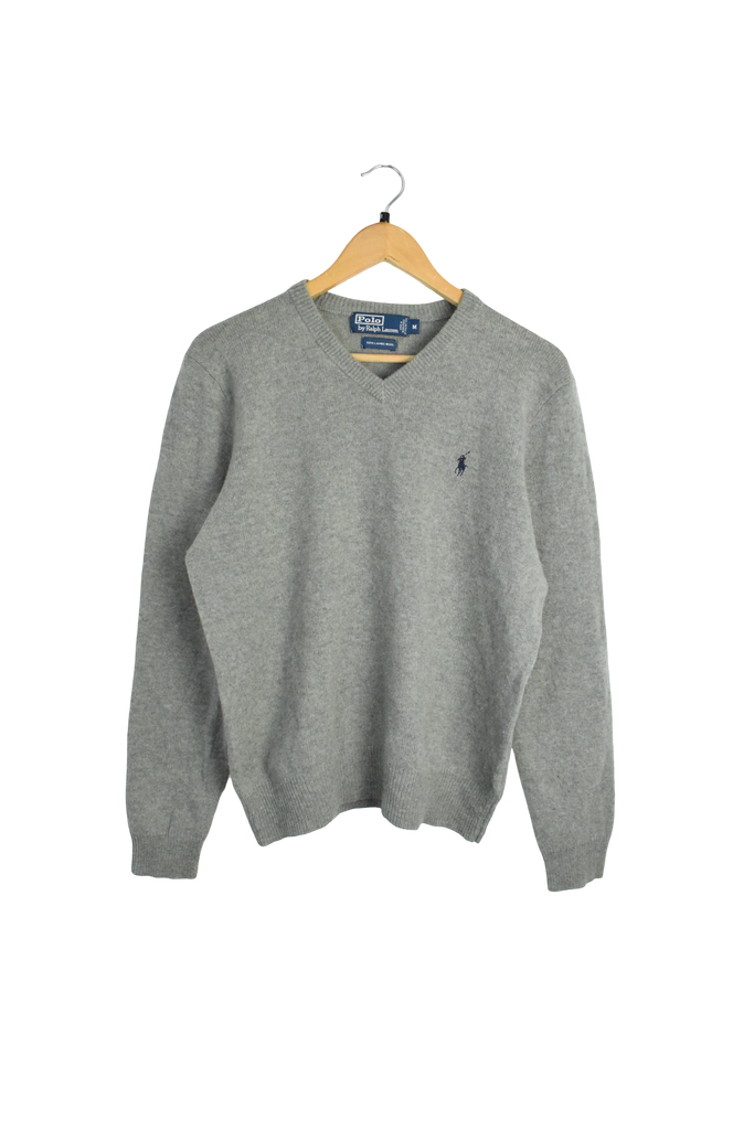 Vintage Ralph Lauren Lambs Wool Grey Sweatshirt 