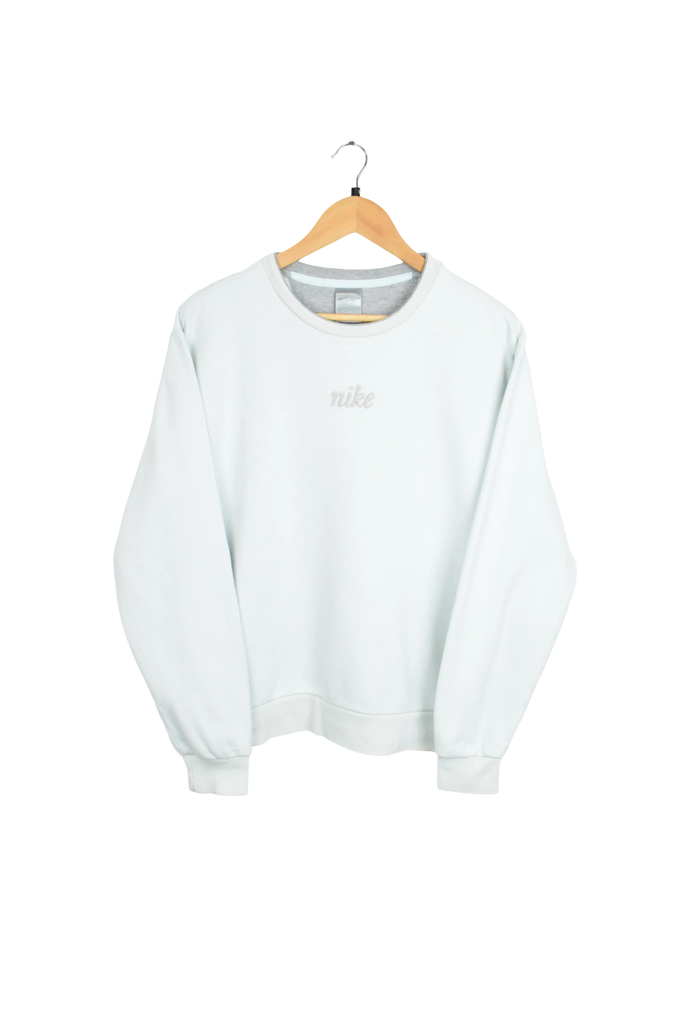 Y2K Teal Womens Nike Embroidered Sweatshirt