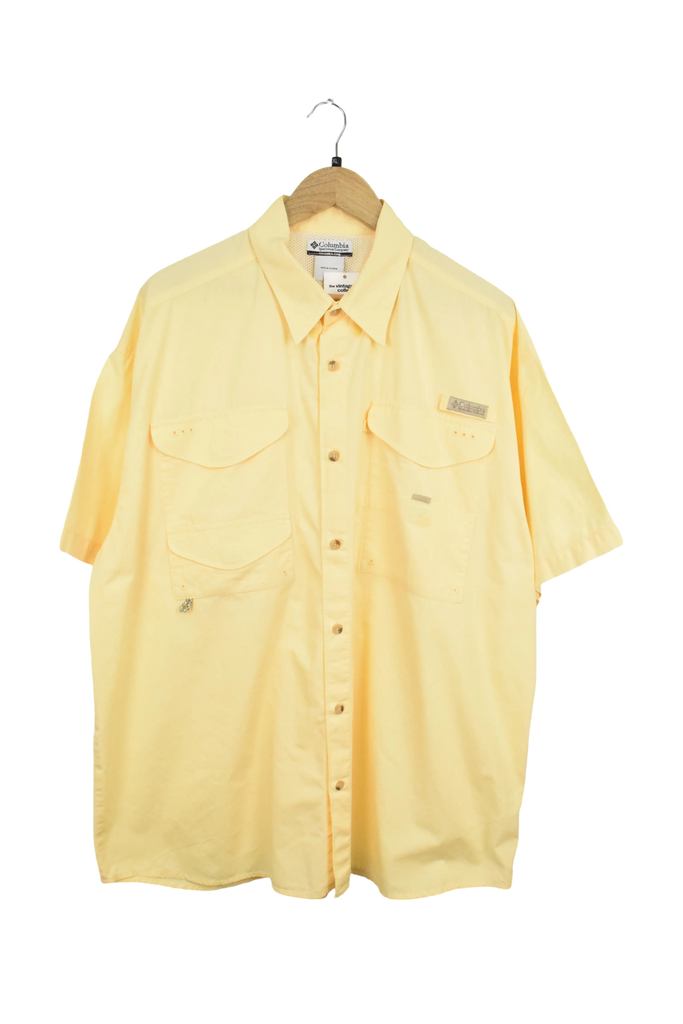 Vintage Yellow Columbia Button Up Shirt