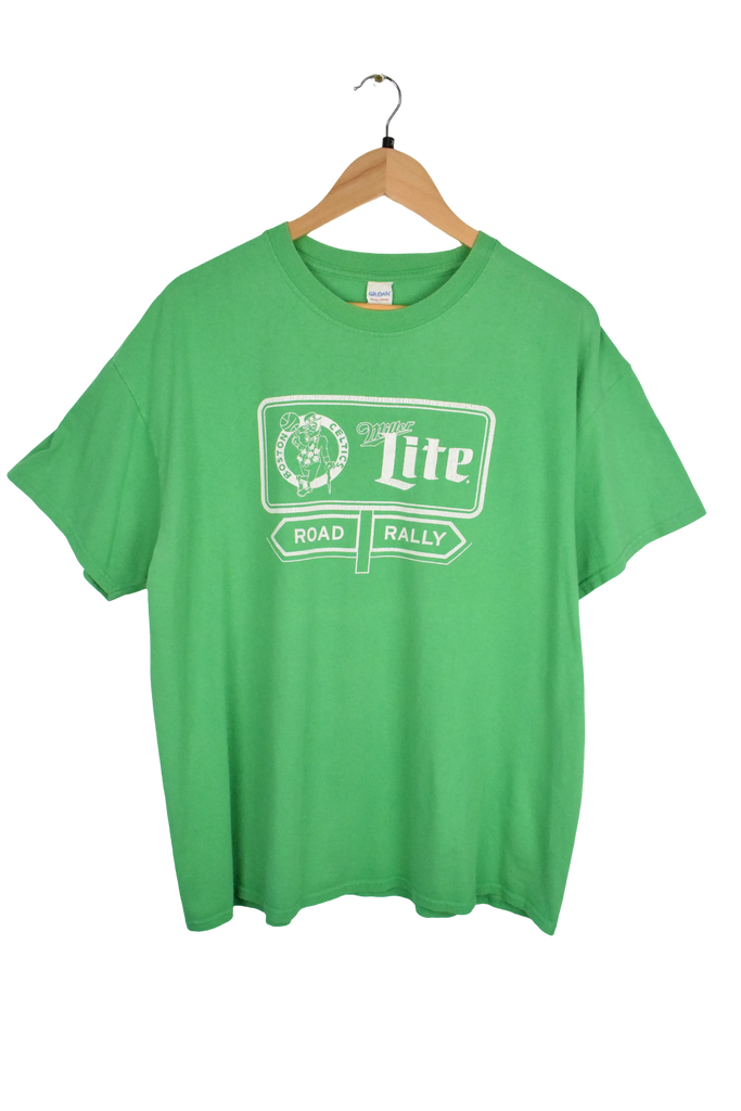 Vintage Boston Celtics Miller Lite Green T-Shirt (XL)