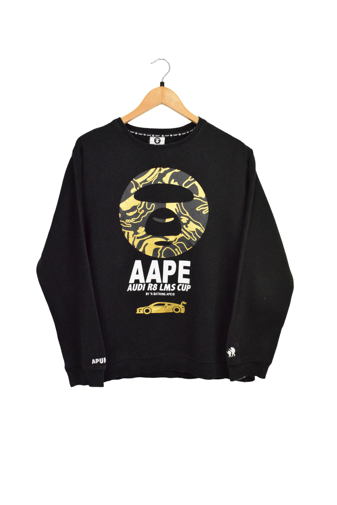Original AAPE X AUDI Black Sweatshirt