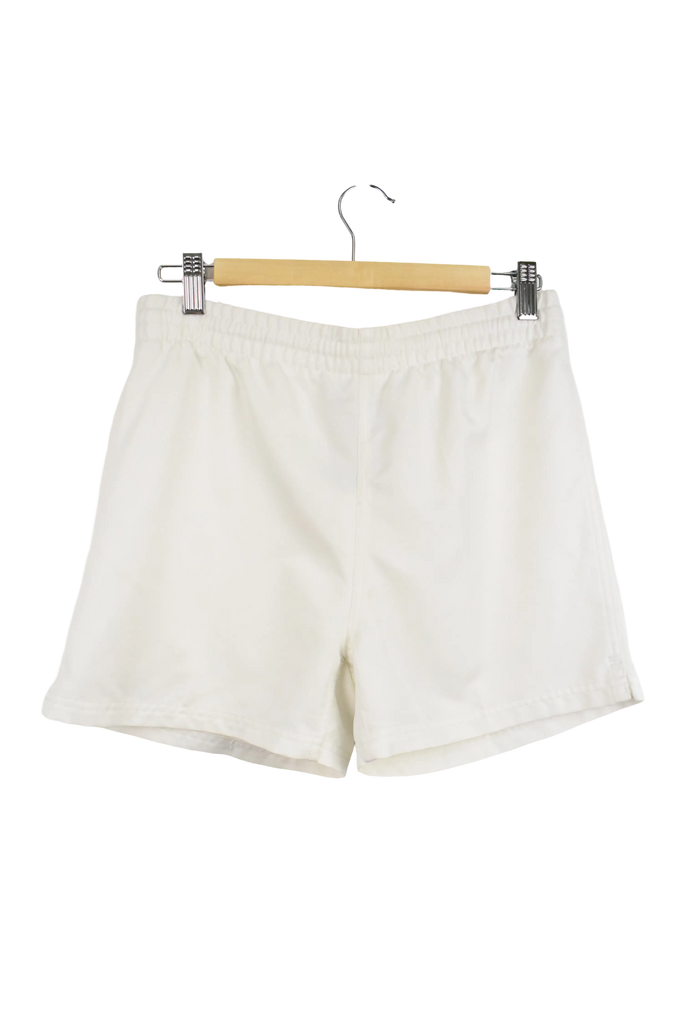 White Y2K Nike Swoosh Tennis Shorts