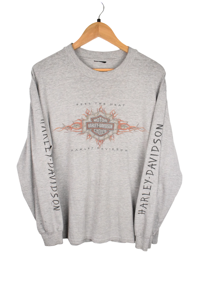 Vintage Harley Davidson Grey Long Sleeve (L)