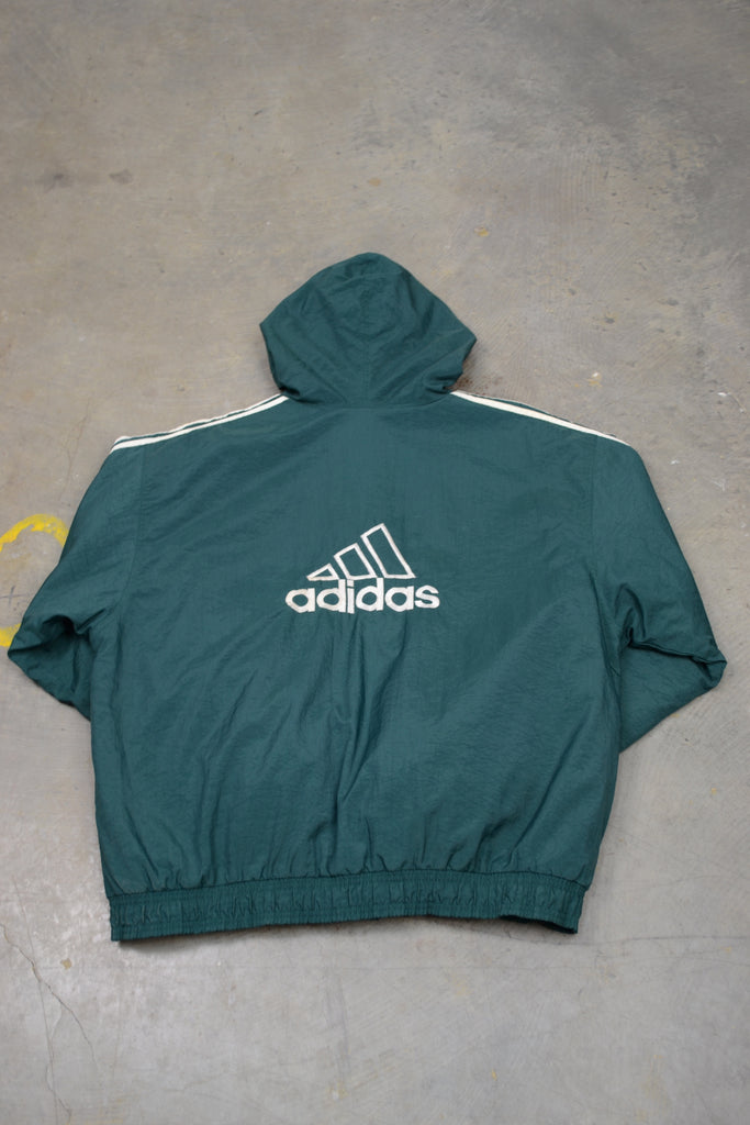 Vintage Green Adidas Spellout Jacket