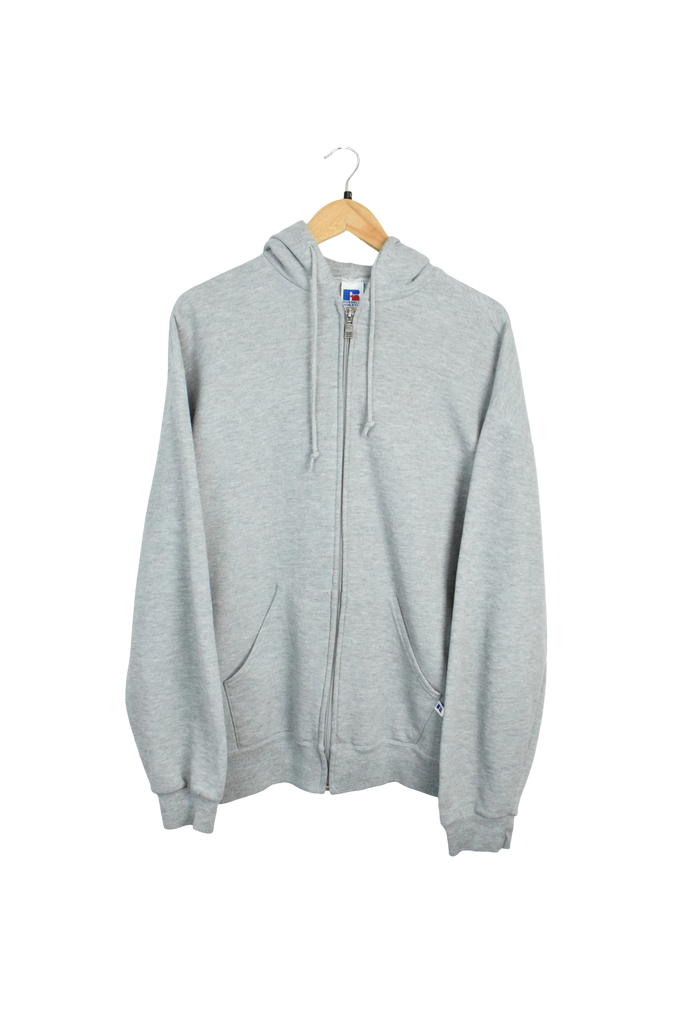 Vintage Grey Russel Athletic Zip-Up Hoodie